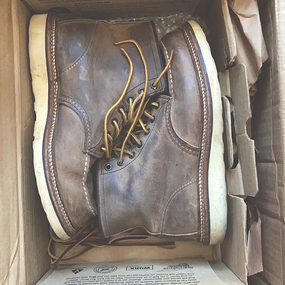 red wing boot mens sz 7.5/40